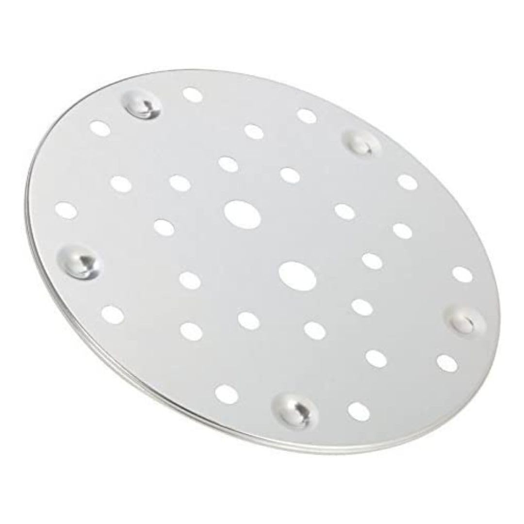 Presto 85707 pressure canner rack lifts jars for even heat and easy removal.