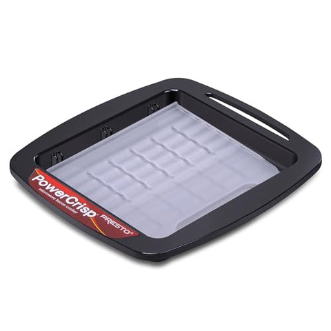 Presto bacon cooker shown assembled for simple loading and serving.