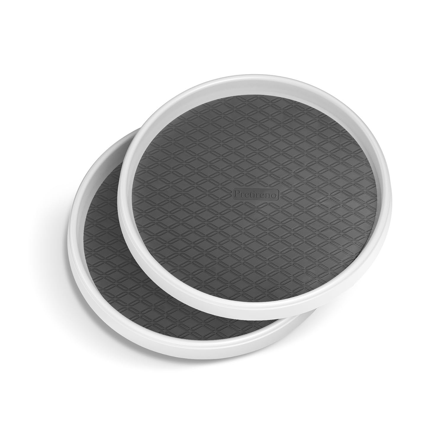 Pretireno Lazy Susan 10-inch kitchen storage rotates for easy access.