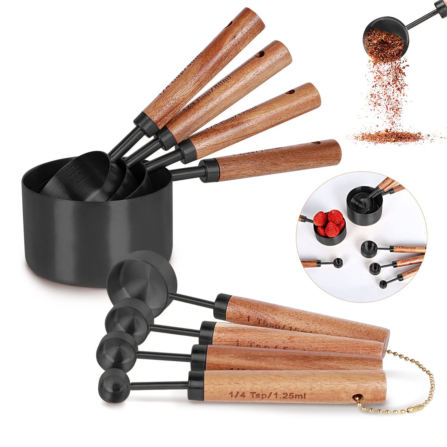 PrettyFine collection 8-piece measuring set, precise kitchen measurements for everyday cooking.