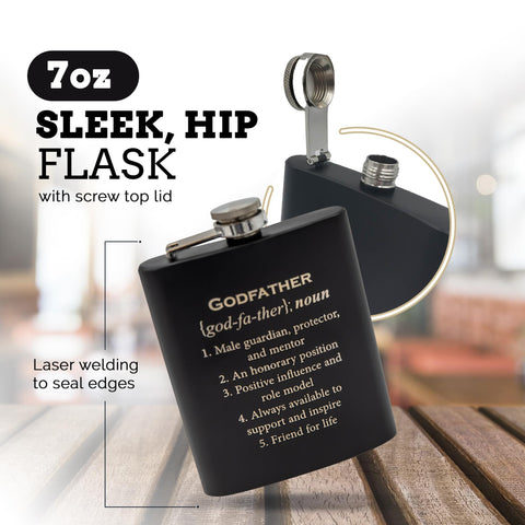 Pretty Inappropriate engraved flask showing high-quality laser etching, a lasting keepsake.