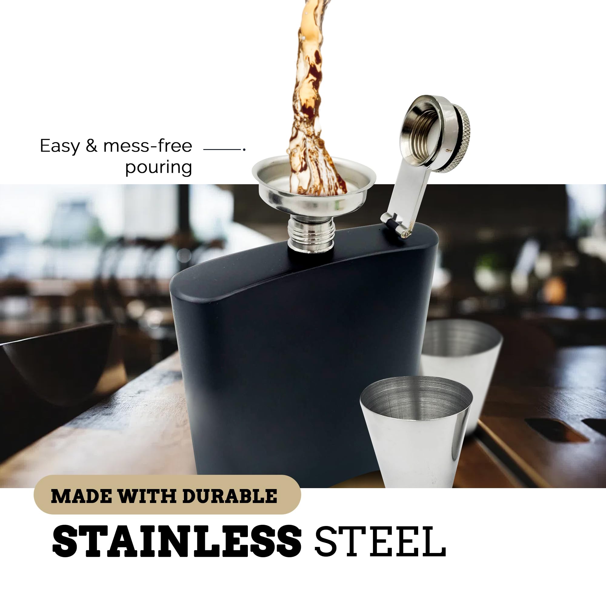 Pretty Inappropriate 7oz hip flask compact and discreet for on-the-go gifting.