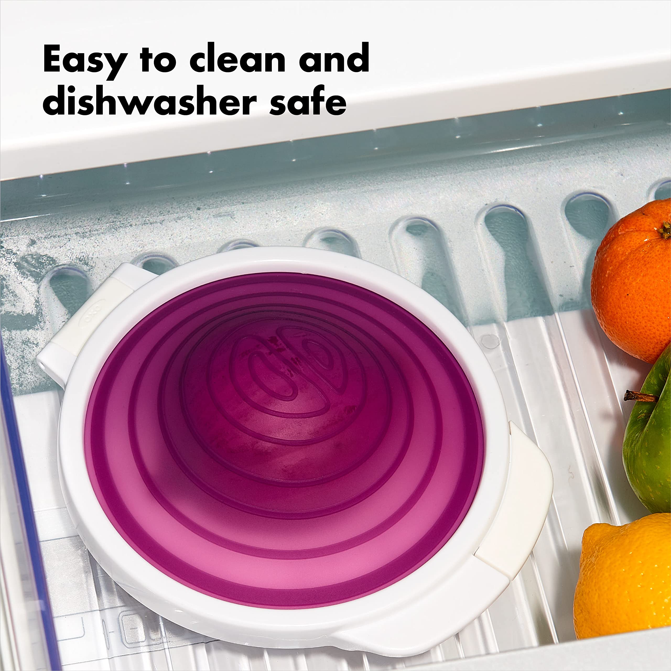 Keeps odors contained, protecting other foods in the fridge.