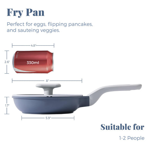 PRICUSIS ceramic nonstick coating closeup for smooth food release.
