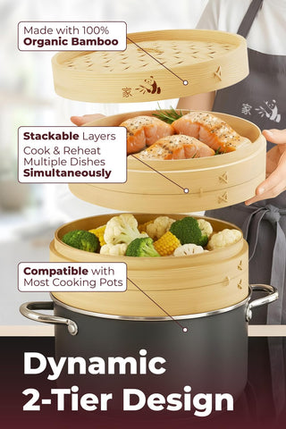 Prime Home Direct lid and walls minimize condensation for consistent cooking