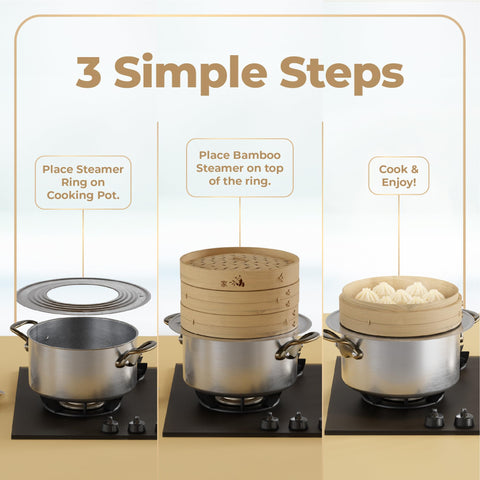 Prime Home Direct universal fit for 7 to 12 inch cookware expands steaming options.