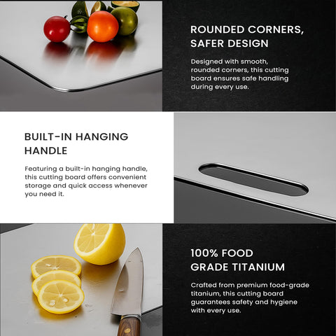 PrimeCutKitchen titanium board easy-clean surface after use