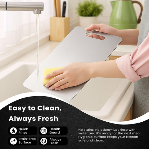 PrimeCutKitchen titanium board matte finish with rounded edges
