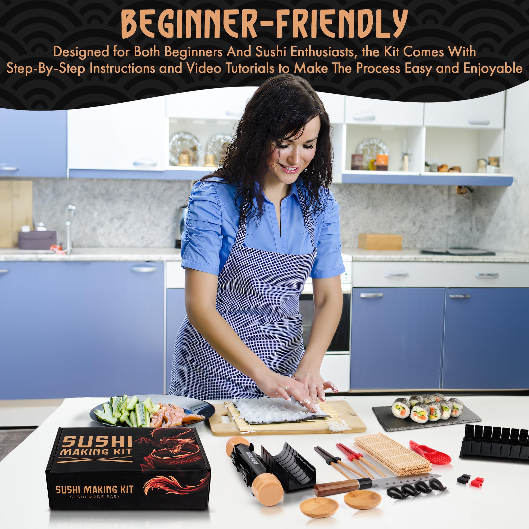 Primely Beginners Sushi Kit designed for new cooks exploring homemade sushi.