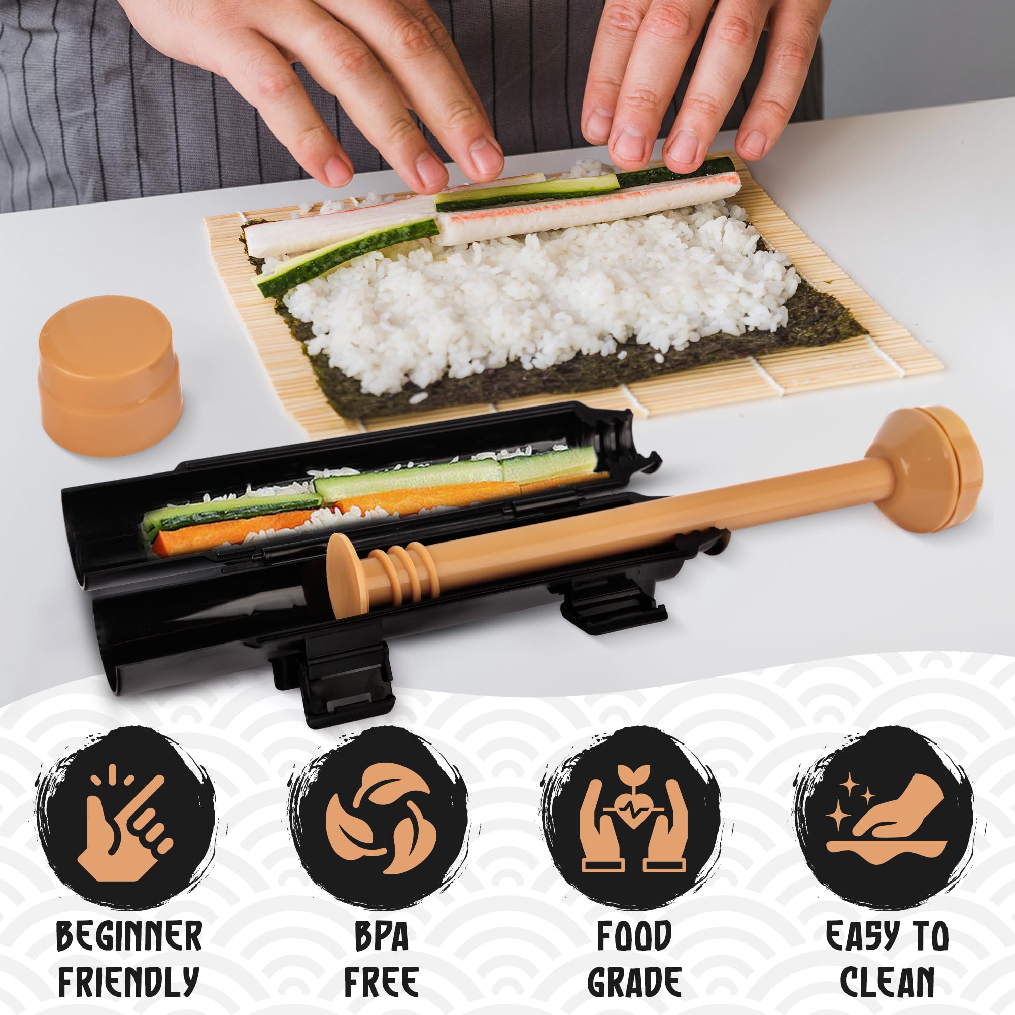 Primely Homemade Sushi Assembly showcases tidy setup for quick meals.