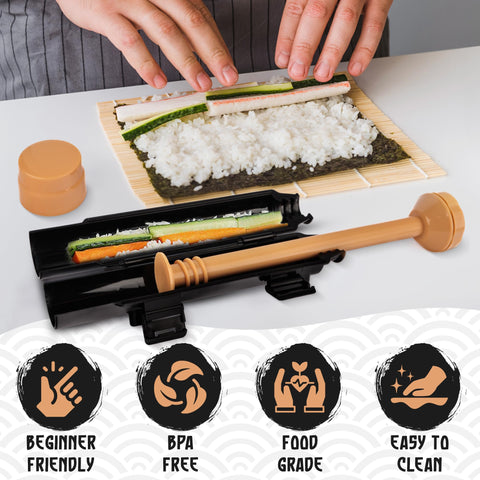 Primely Homemade Sushi Assembly showcases tidy setup for quick meals.