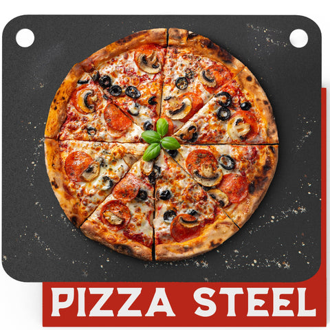Primica Pizza Steel XL in oven setup for a crispy crust.