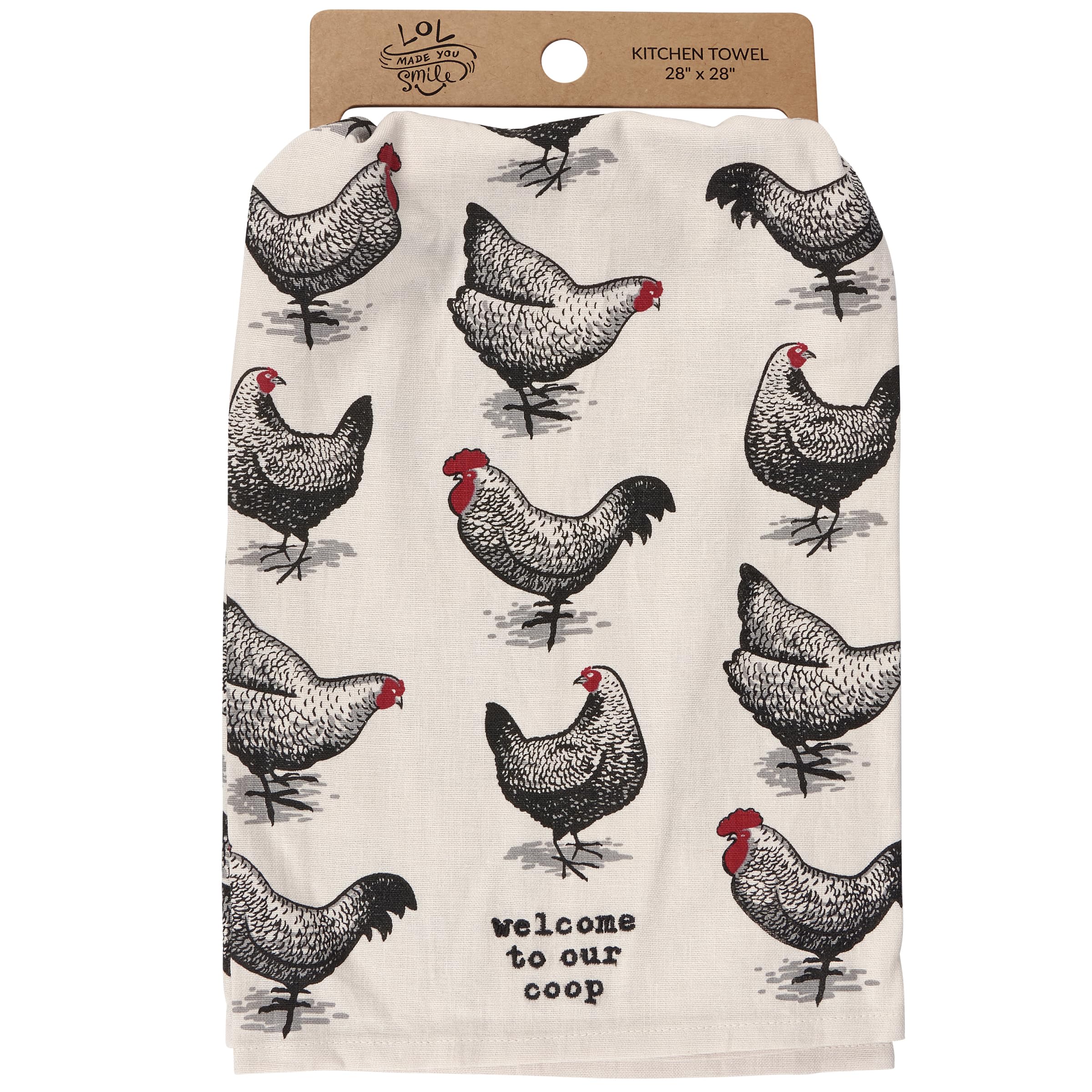 Durable cotton-linen texture shown on Primitives by Kathy towel for daily use