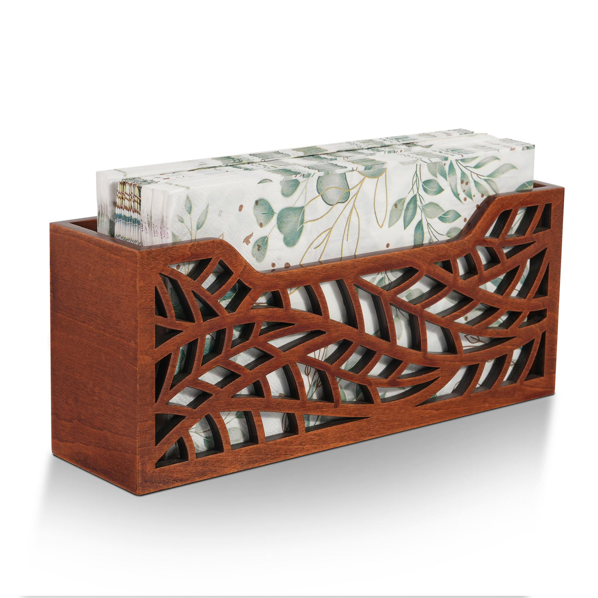 Primo Lines guest towel holder with laser-cut floral pattern for ambient decor