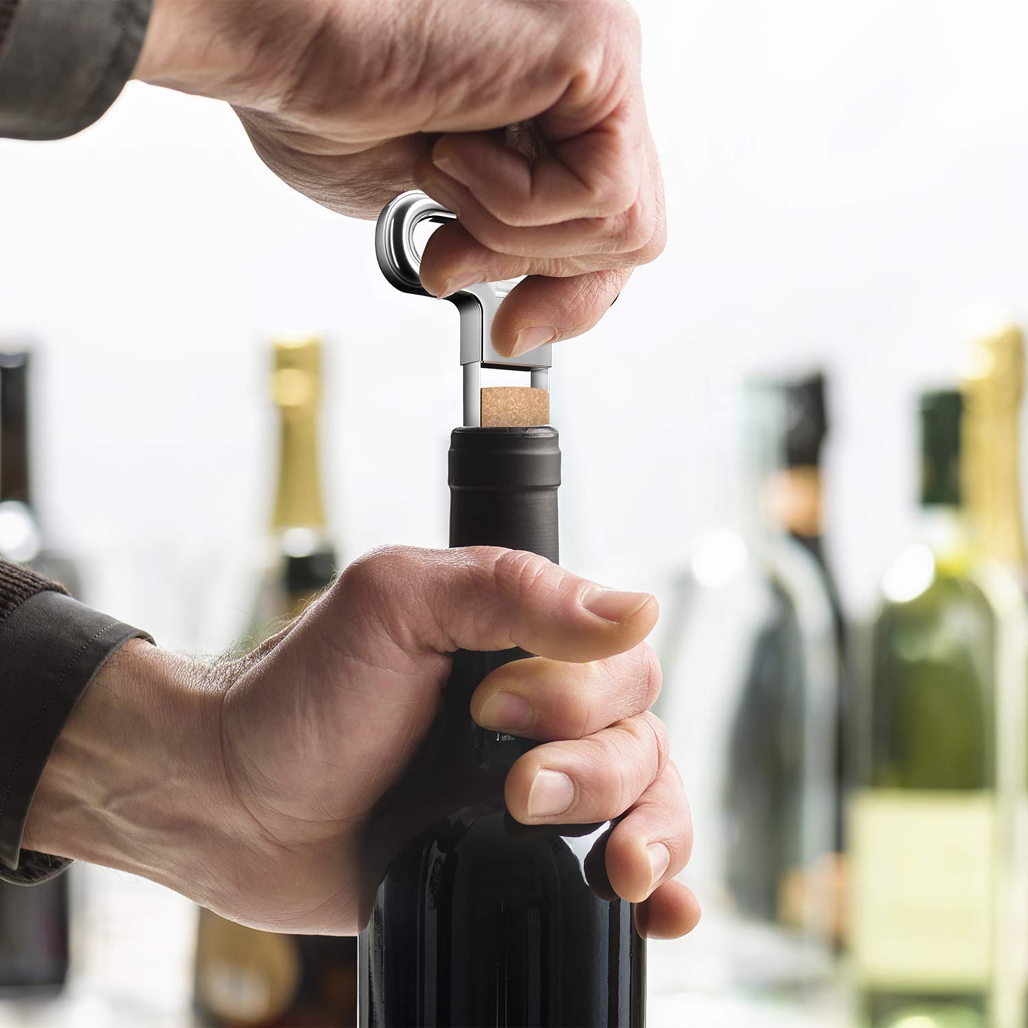 PRIMOXE elegant wine accessory fits stylishly in a bar setup
