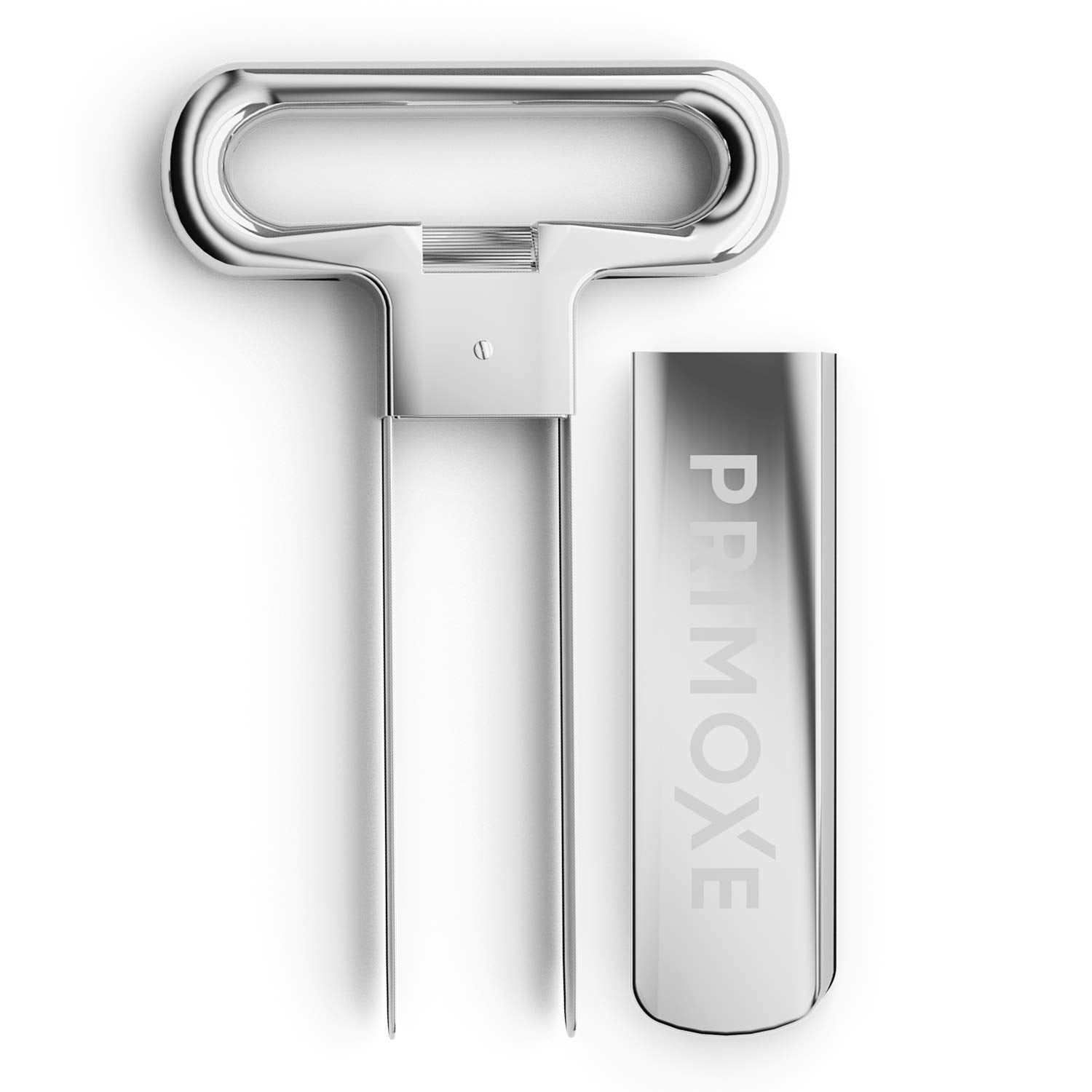 PRIMOXE compact tool serving as 2-in-1 bottle opener for convenience