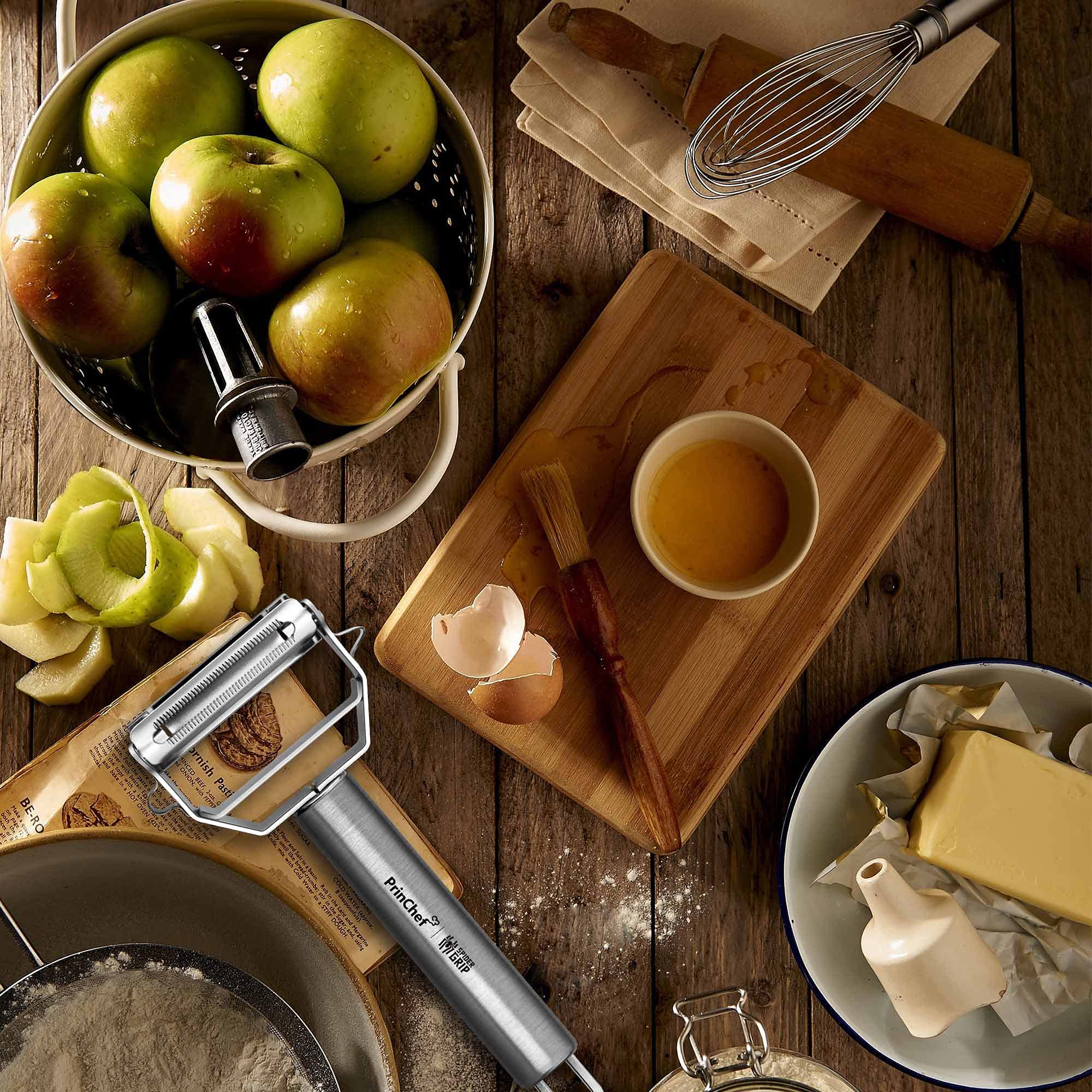 PrinChef built-in hanging hole aids space-saving storage.
