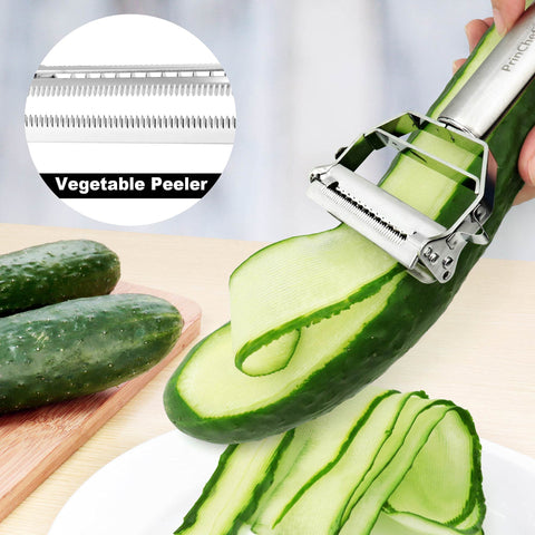 PrinChef ergonomic grip fits hands for comfortable prep.