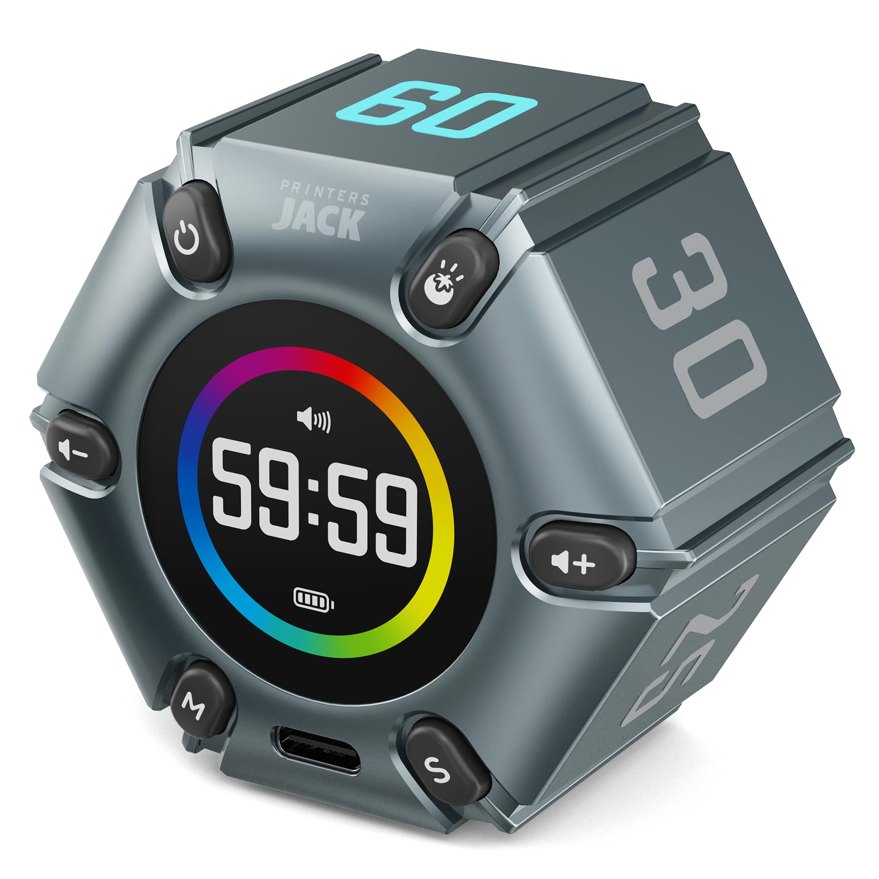Printers Jack timer visual Pomodoro display for focused work sessions