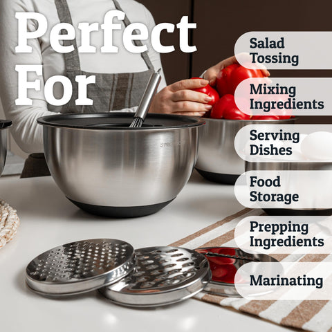 Priority Chef bowls are dishwasher-safe for quick cleanup