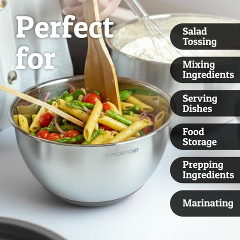 Priority Chef included graters help zest and grate ingredients efficiently.