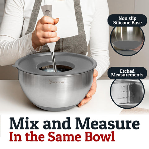 Priority Chef bowls with inside measurement marks for precise prep.