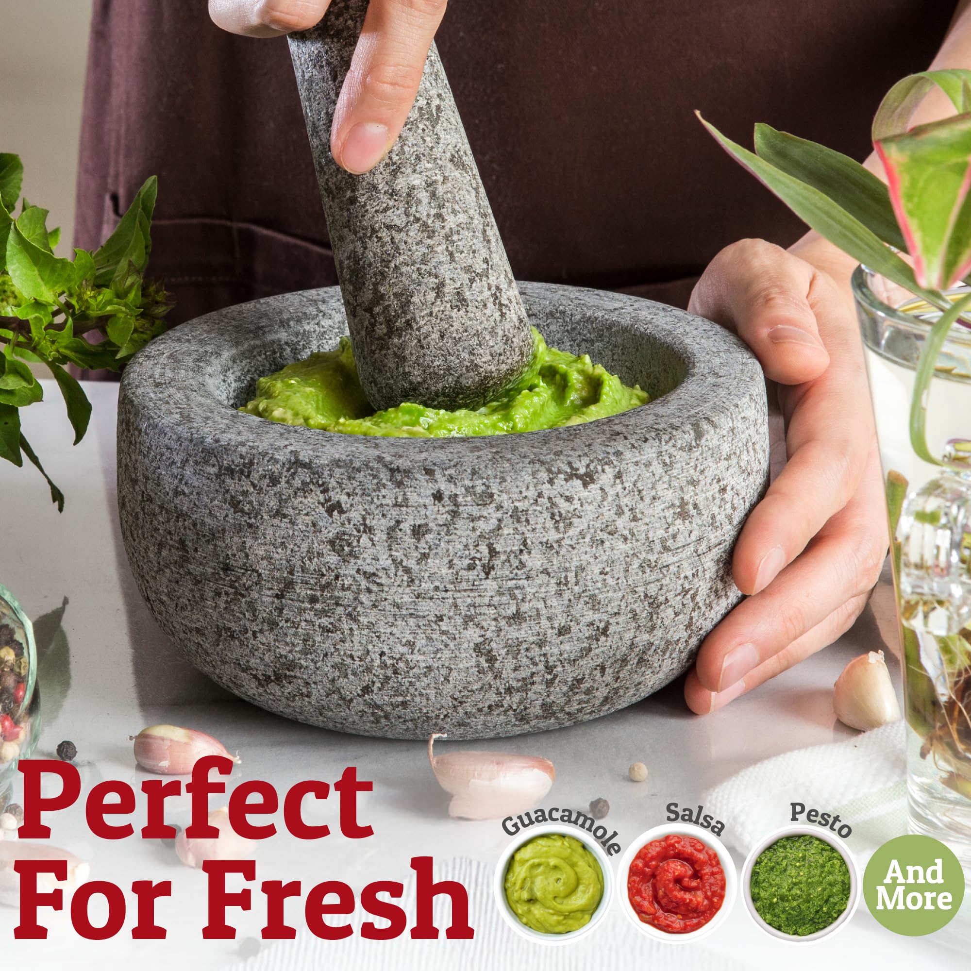 Priority Chef ready-to-use for guacamole, salsa, and pesto at home