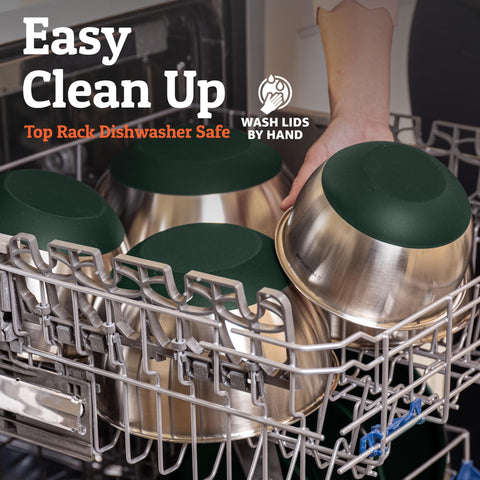 Priority Chef BPA free lids seal tightly to preserve freshness