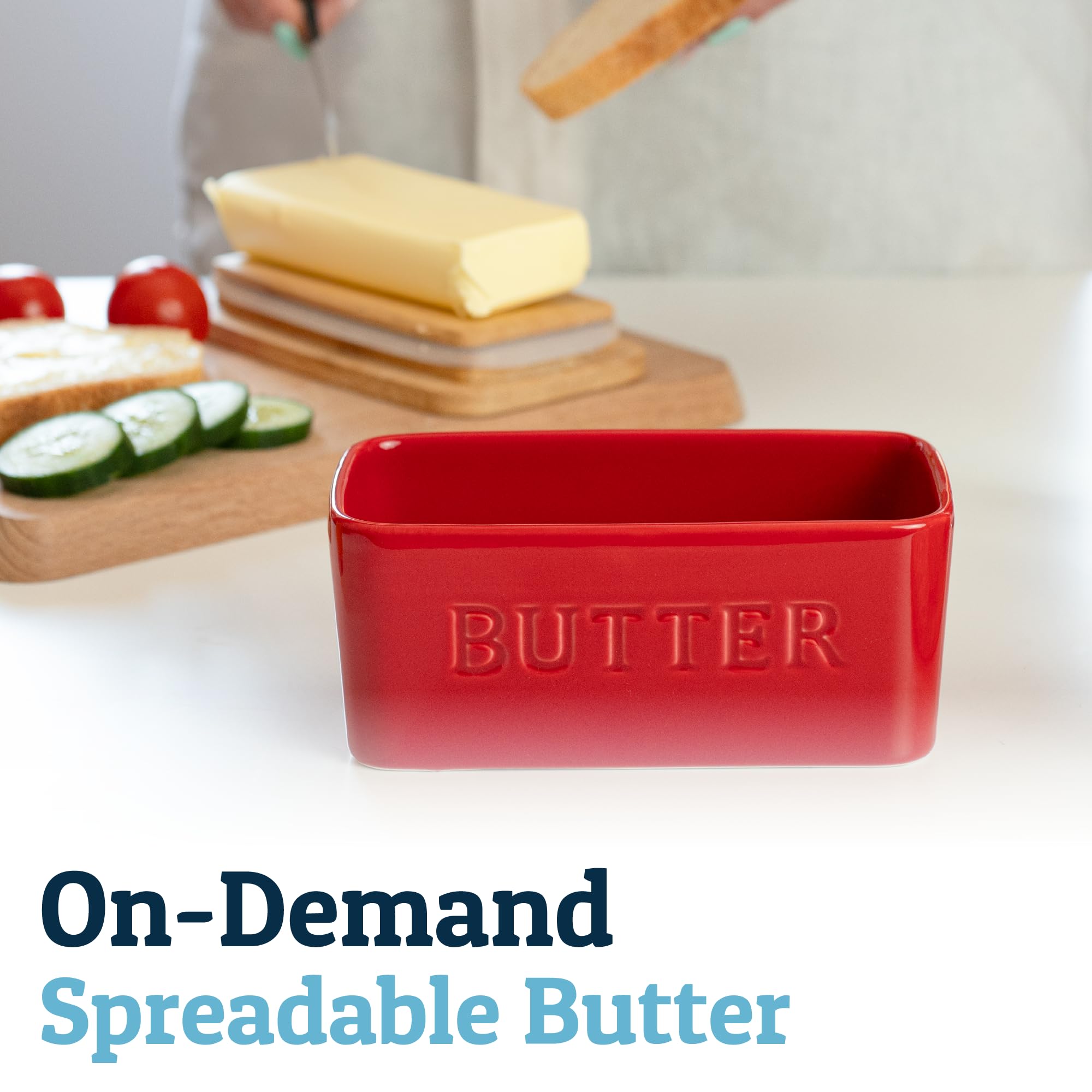 Priority Chef versatile keeper used beside butter for spices or cream cheese