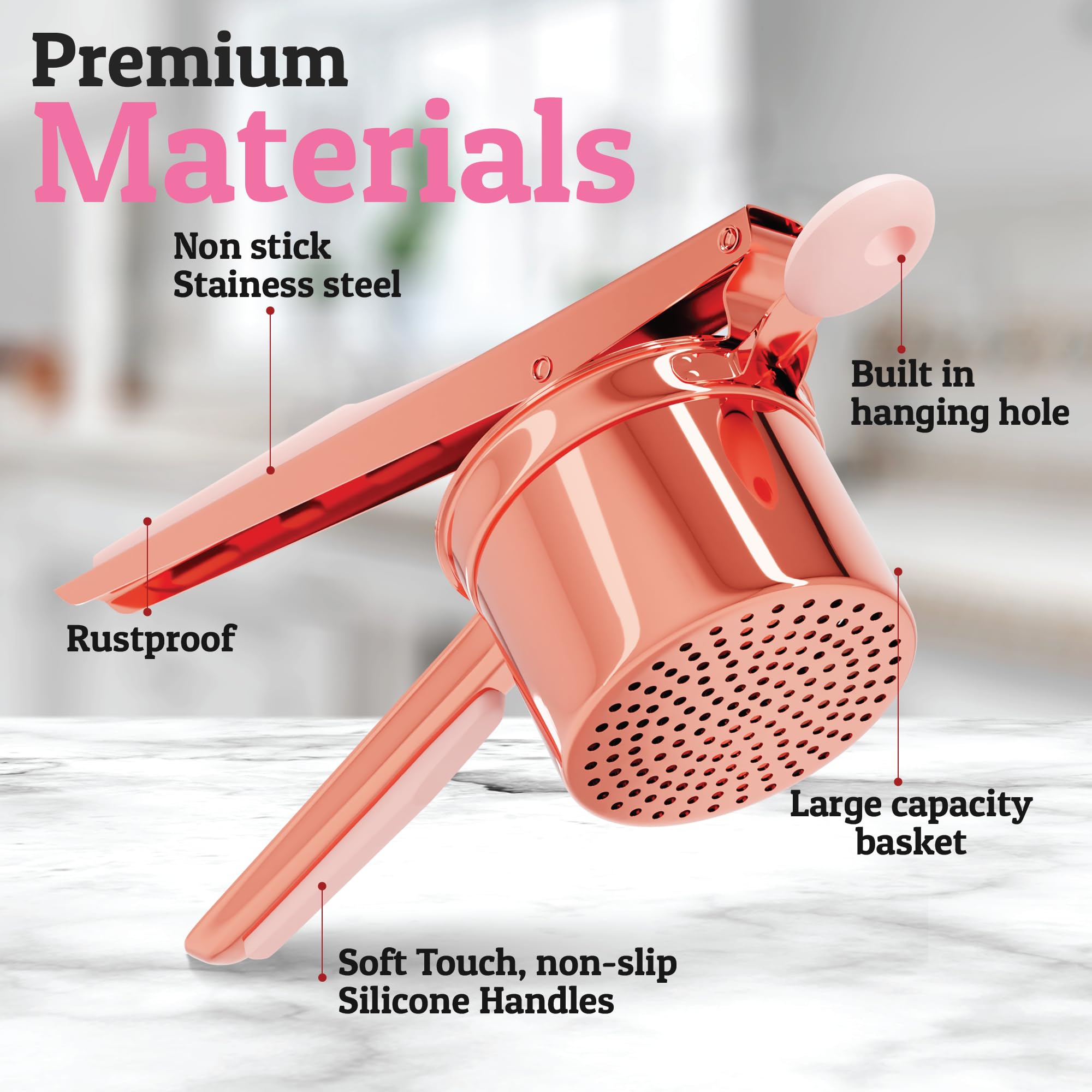 PriorityChef anti-slip long handles provide ergonomic leverage.