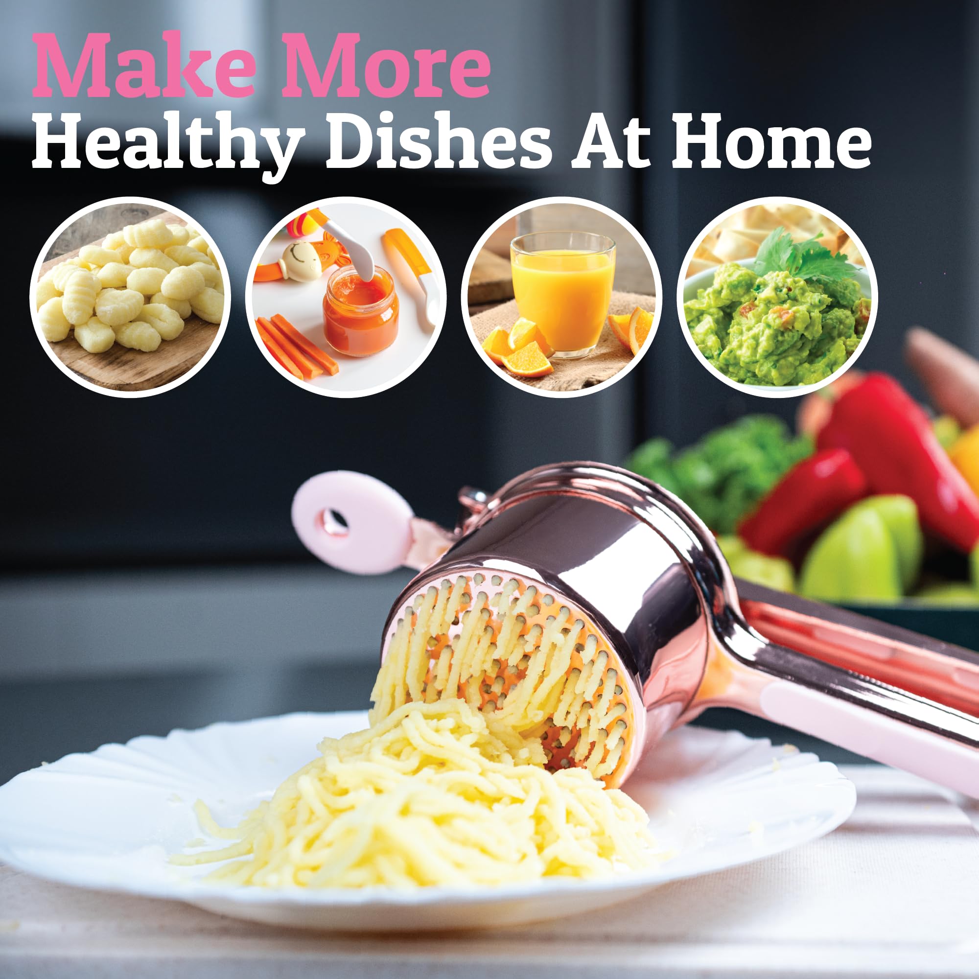 PriorityChef baby food masher option for gentle prep.