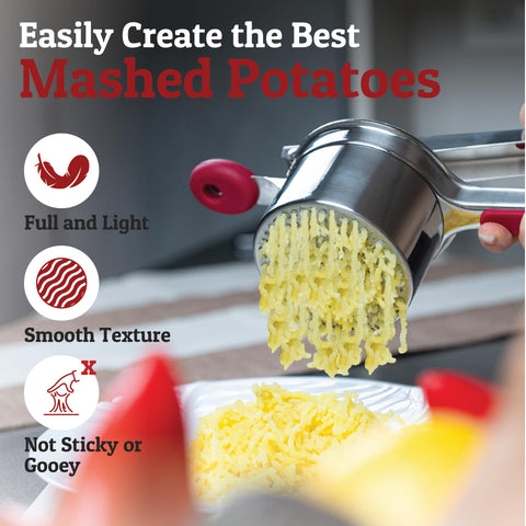 PriorityChef baby food ricer creates smooth textures for little meals.