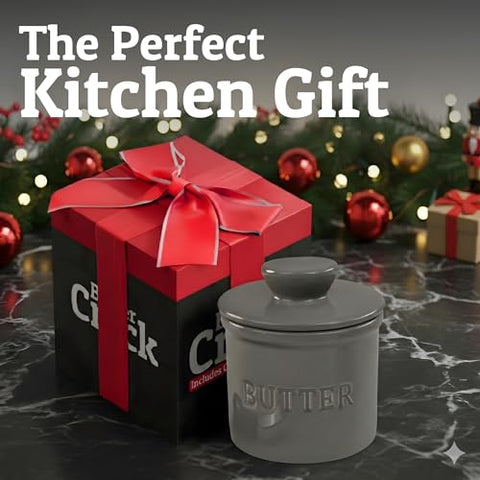 Priority Chef butter crock capacity for 1 1/3 sticks illustrated