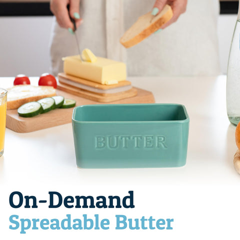 Priority Chef butter dish with multiuse storage for spices or snacks.