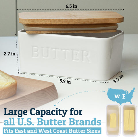 Priority Chef countertop butter keeper offers quick access during cooking and serving.