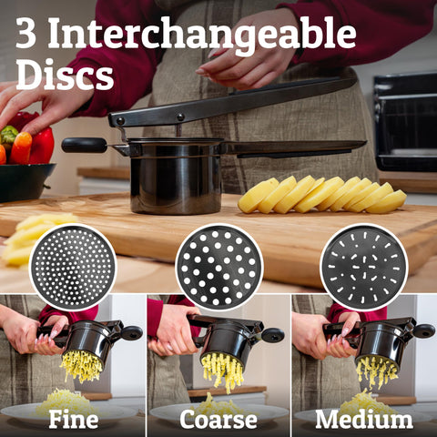 PriorityChef soft-touch handles for comfortable slip-free use.