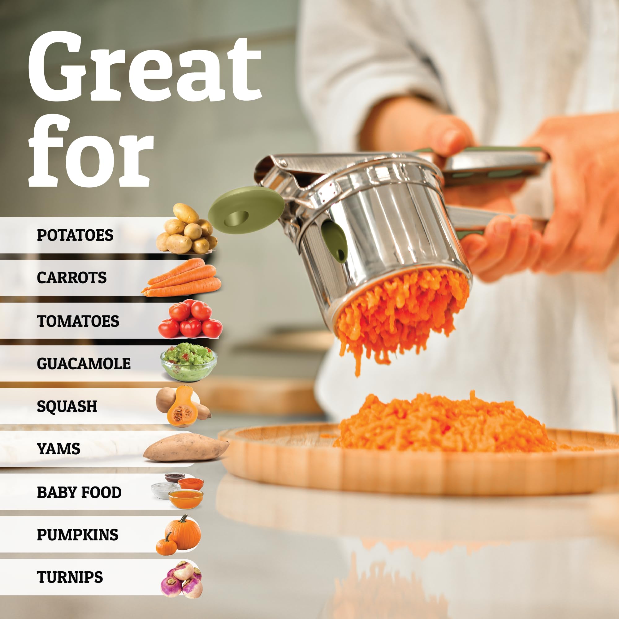 PriorityChef dishwasher-safe design makes cleanup quick and easy.