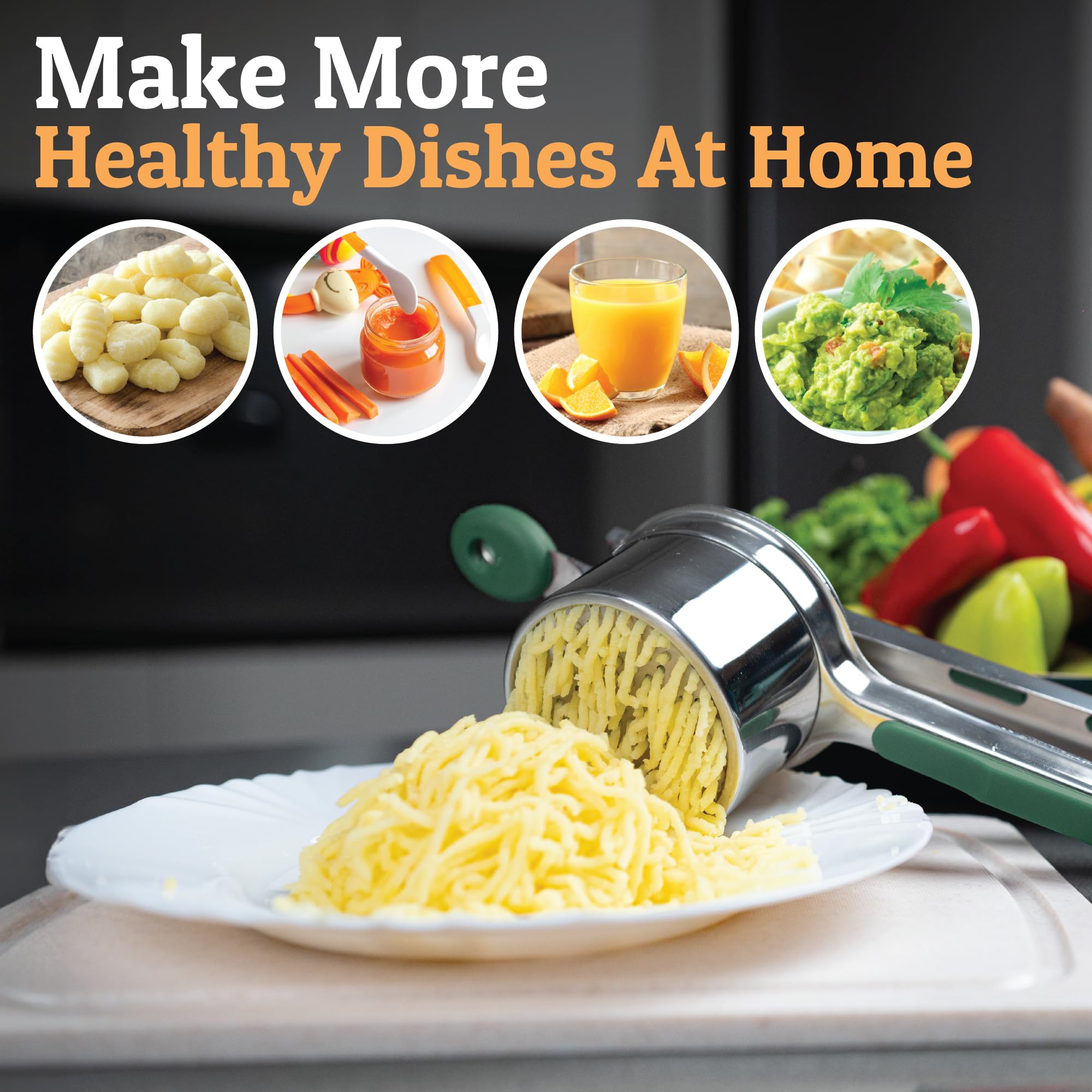 PriorityChef green color brings a bright, modern touch to your kitchen.