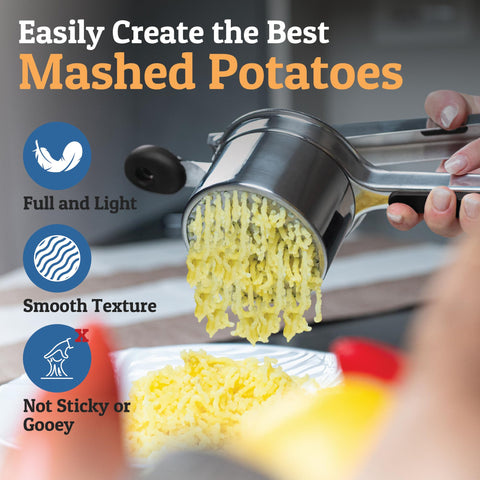 PriorityChef ergonomic design provides comfortable grip and steady pressure.