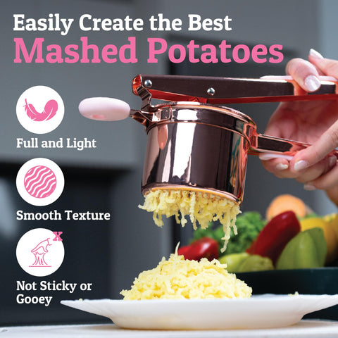 PriorityChef non-stick surface helps potatoes slide off cleanly.