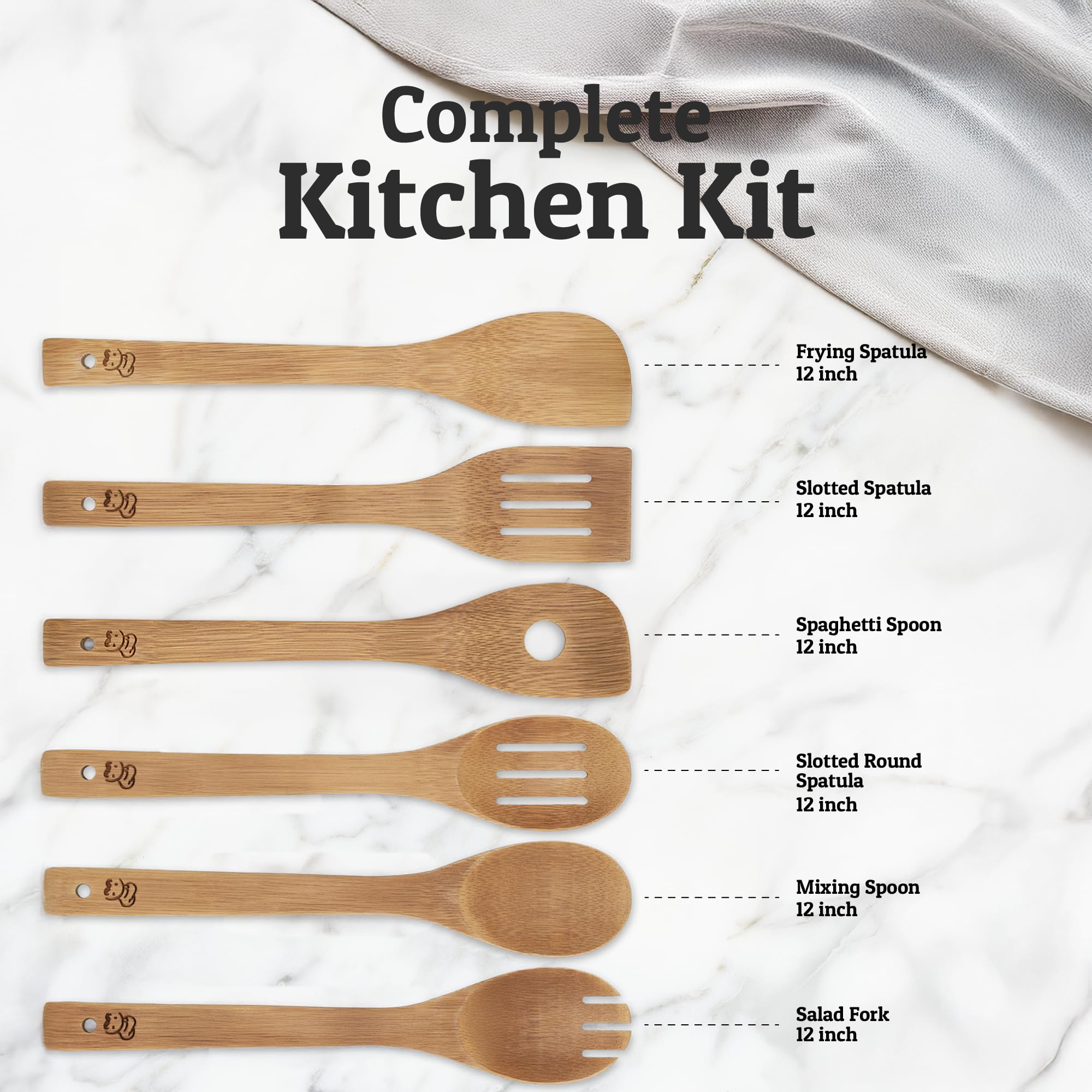 PriorityChef non-toxic wooden utensils offer peace of mind for everyday meal prep.