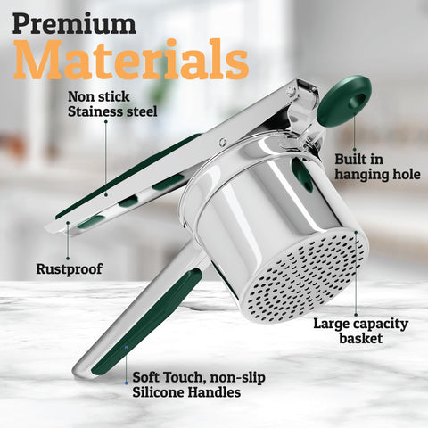PriorityChef stainless steel construction ensures durability and long-lasting kitchen performance.
