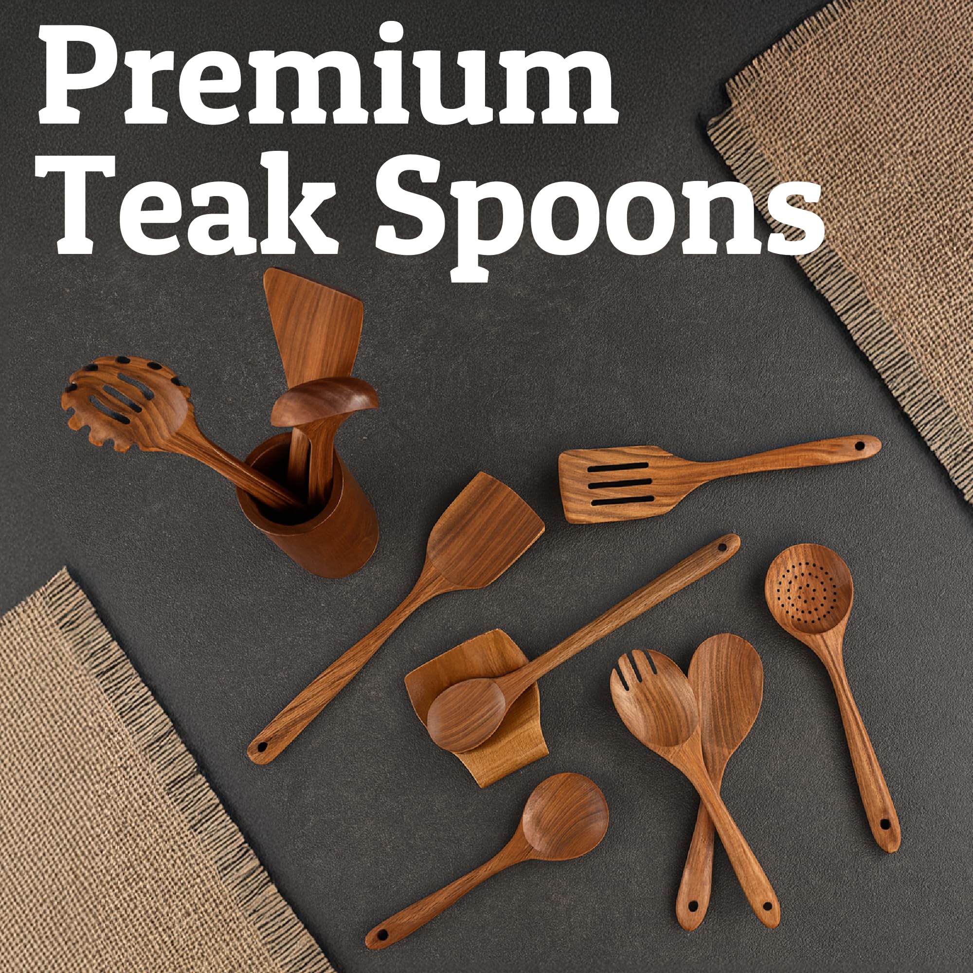 PriorityChef teak grain closeup highlights natural warmth and craftsmanship