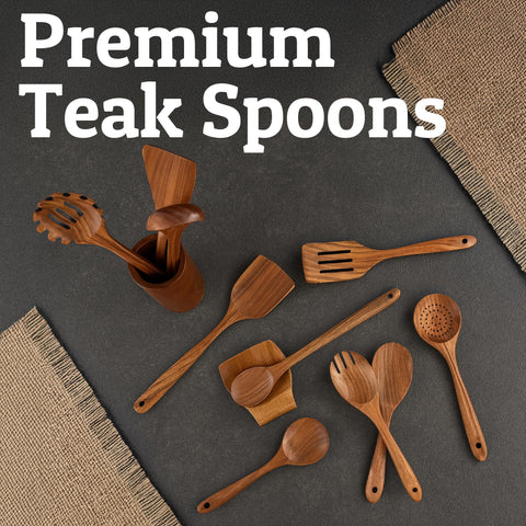 PriorityChef teak grain closeup highlights natural warmth and craftsmanship