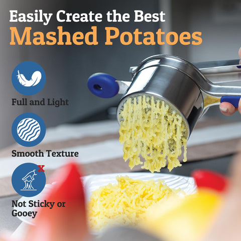 PriorityChef versatile veggie ricer ideal for carrots and turnips.