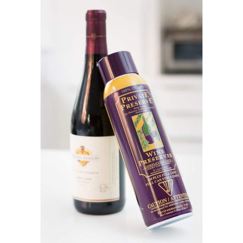 Private Preserve on kitchen counter for convenient at-home wine preservation.