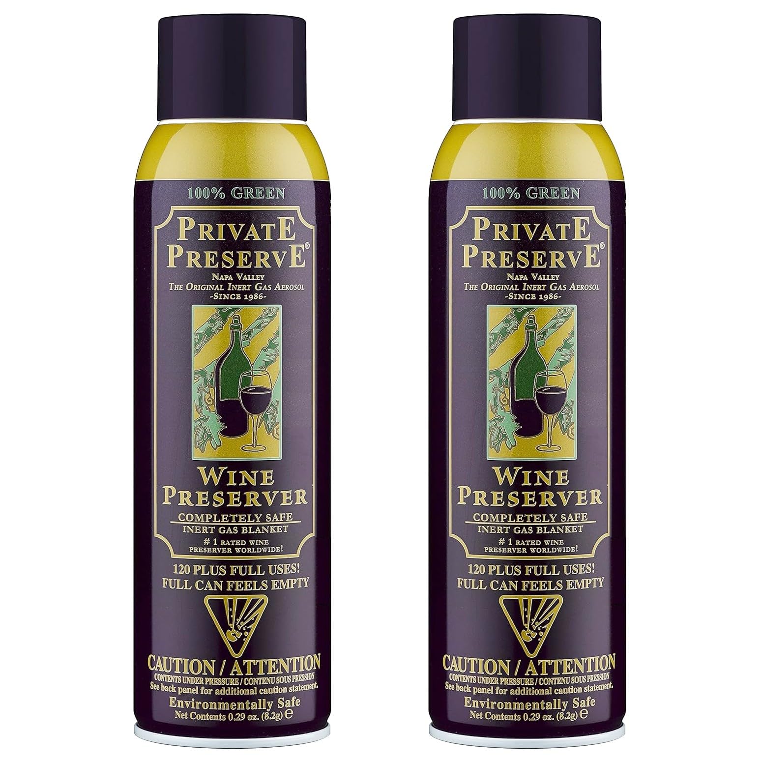 Private Preserve pack-2 wine preservation system on counter preserves bouquet.