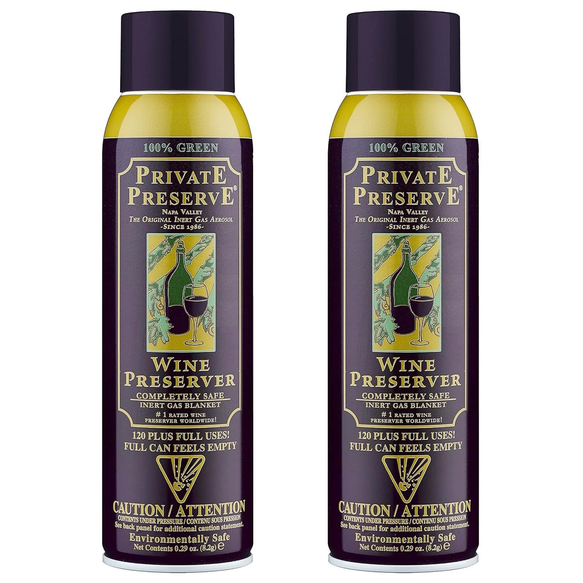 Private Preserve pack-2 wine preservation system on counter preserves bouquet.