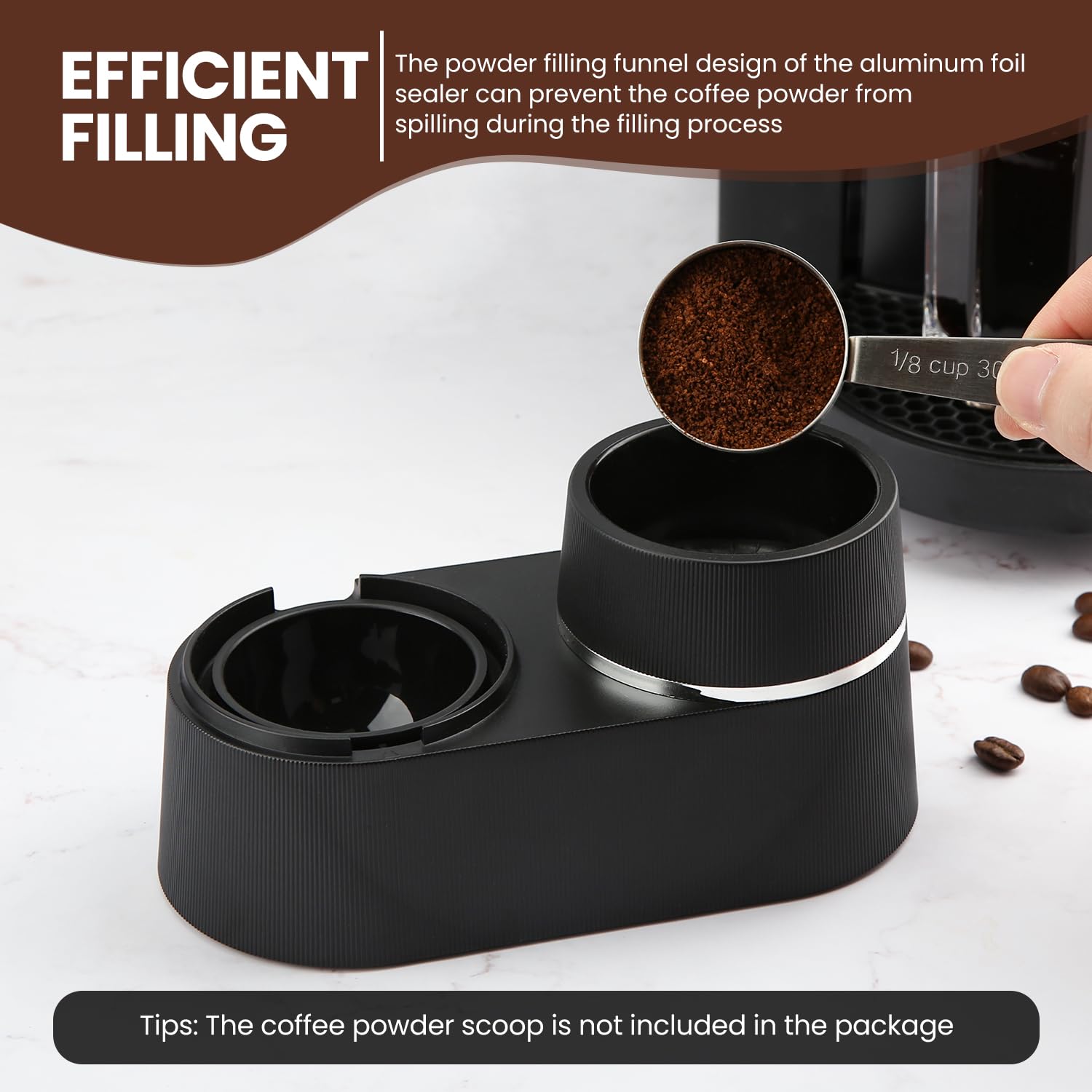 Pro Mael foil sealer pressing provides a consistent seal.