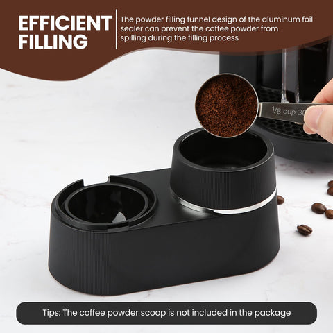 Pro Mael foil sealer pressing provides a consistent seal.